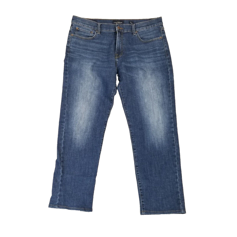 Lucky Brand 221 Mens Jeans 38x31 Regular Straight Blue Stretch Denim Pants